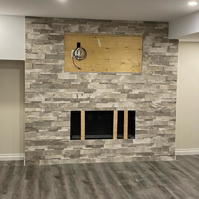 Basement Fireplace Mantels, Collingwood, ON | The Keystone Contractor